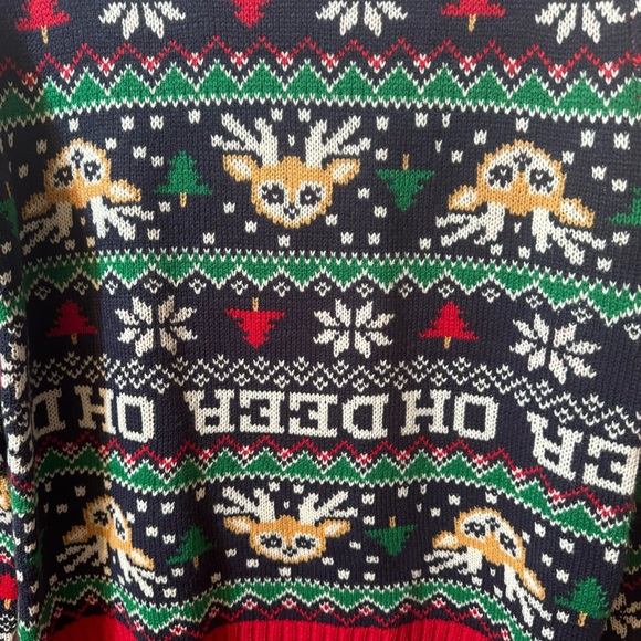 Ardene Women’s Oh Deer Christmas Sweater / Unisex/ Ugly Xmas Sweater/ NWT - Picture 4 of 7